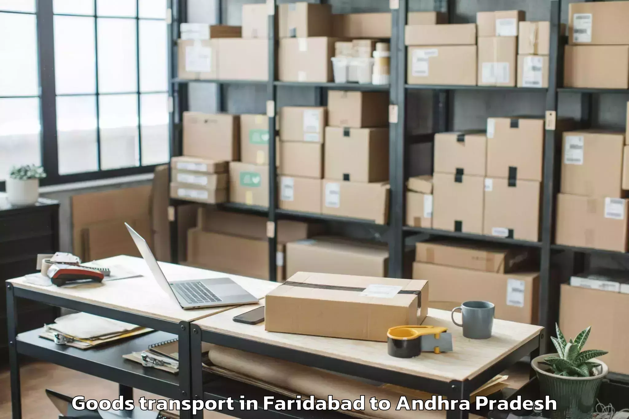 Book Your Faridabad to Marripadu Goods Transport Today